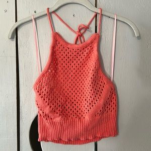 Fashion Nova Cancun Dreams Crochet Swim Cover Ip Top Small New